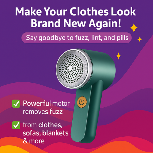 Electric Lint Remover – Rechargeable Fabric Shaver for Clothes & Furniture