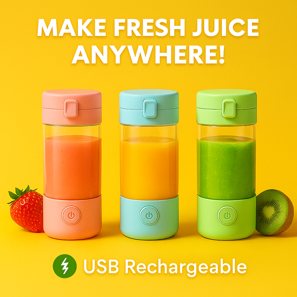 Wireless Juice Blender Cup – USB Rechargeable & Portable